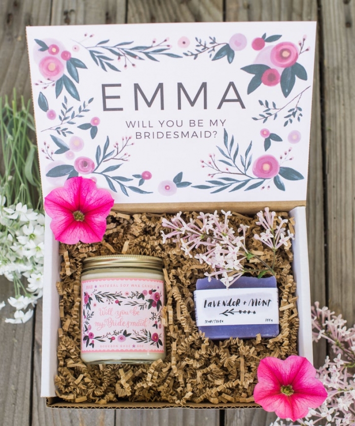 personalized bridesmaid gift 