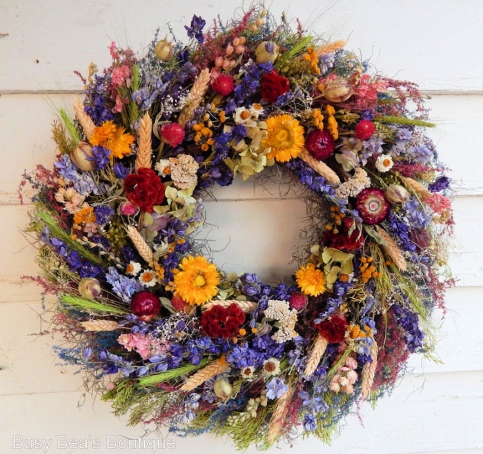 wildflower wreath