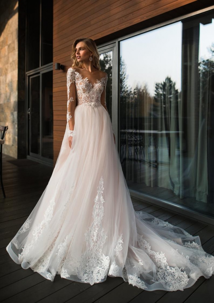 boho wedding gown