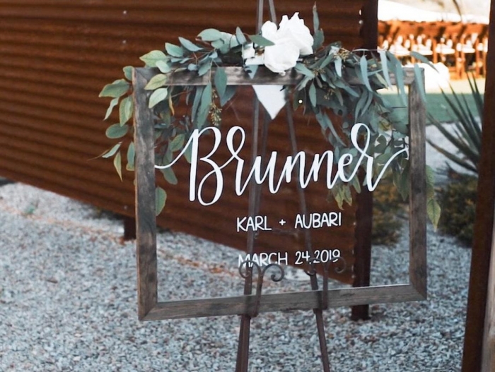 wedding sign