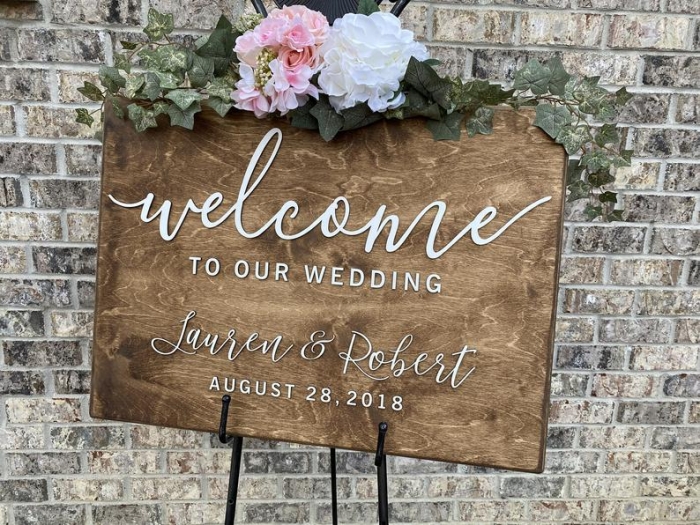 wedding welcome sign