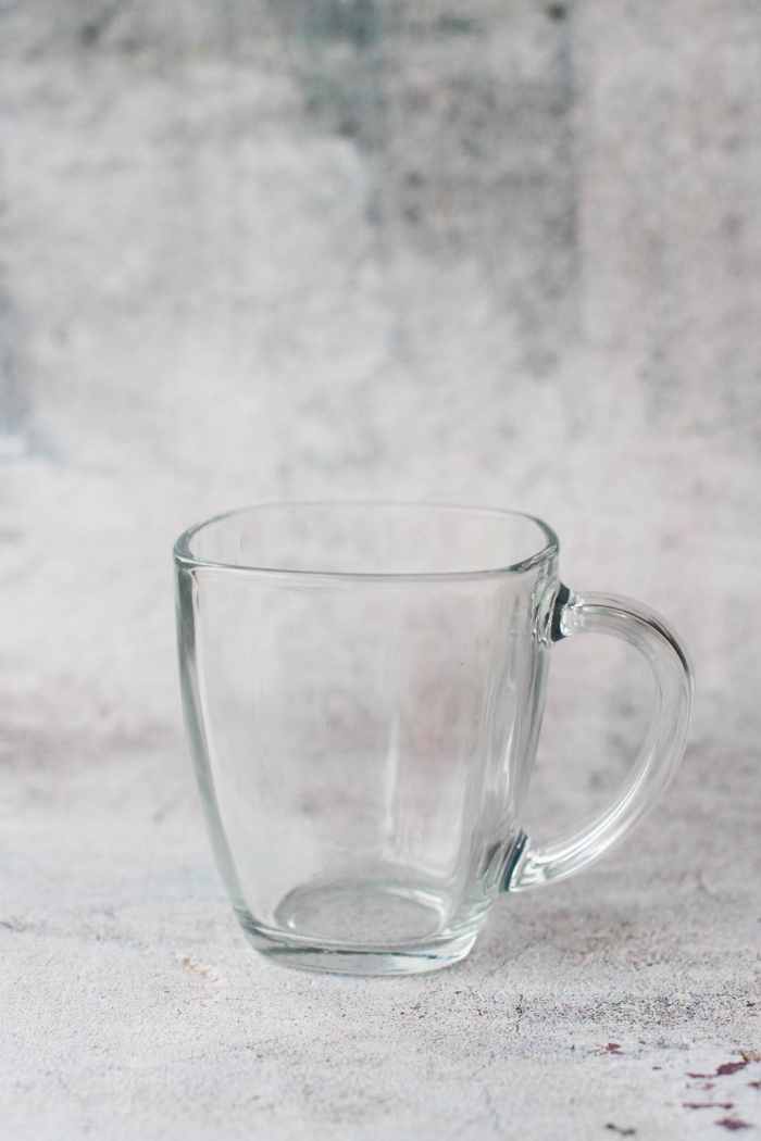 Clear Glass Coffee Mugs - Personalized - Forever Wedding Favors